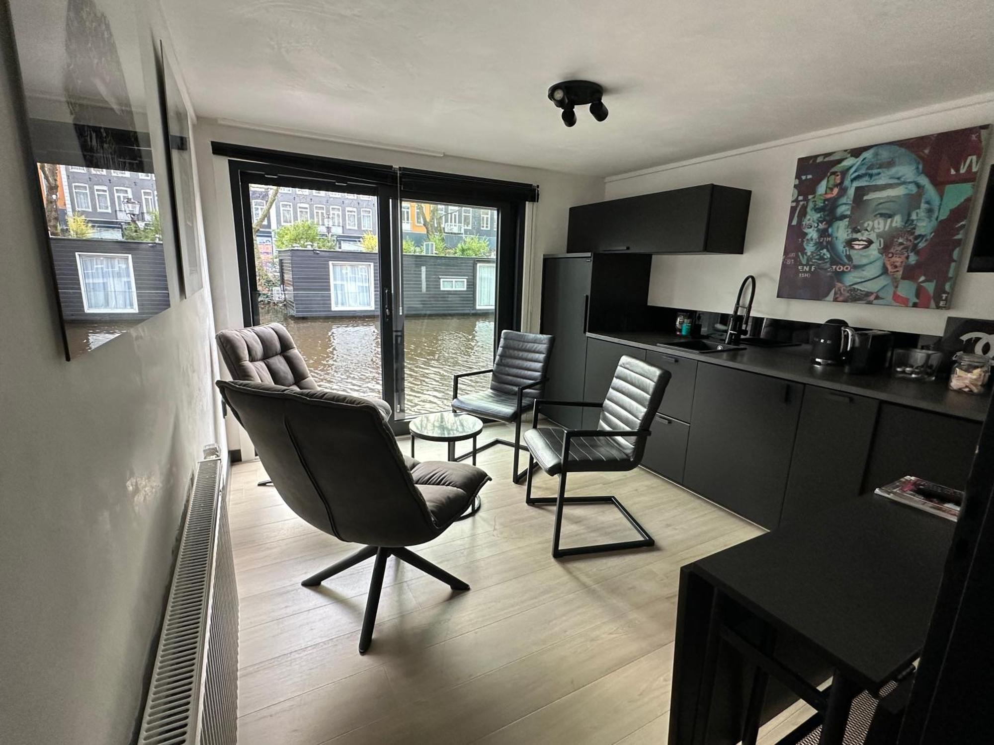 לינה וארוחת בוקר Amsterdam-Houseboat-Amstel מראה חיצוני תמונה